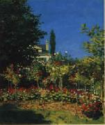 Claude Monet Flowering Garden China oil painting reproduction